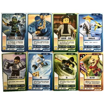 32 pcs/lot Cartoon Game Collection Cards 3D Version Plants vs Zombies Dragon Warrior Samurai Milky Way To Protect Kid Gift Toy
