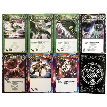 32 pcs/lot Cartoon Game Collection Cards 3D Version Plants vs Zombies Dragon Warrior Samurai Milky Way To Protect Kid Gift Toy
