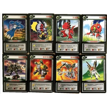 32 pcs/lot Cartoon Game Collection Cards 3D Version Plants vs Zombies Dragon Warrior Samurai Milky Way To Protect Kid Gift Toy