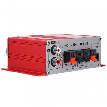 Hi-Fi 2 Channel Car Amplifier Digital Stereo Power Sound Mode 12V Auto Audio Music Player CD DVD MP3 Input for Motocycle Home