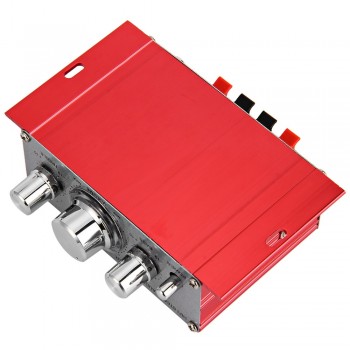 Hi-Fi 2 Channel Car Amplifier Digital Stereo Power Sound Mode 12V Auto Audio Music Player CD DVD MP3 Input for Motocycle Home