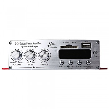 Kinter MA - 120 DC 12V Mini USB SD FM HiFi Stereo Audio Amplifier Supports FM SD Card Music Playing MP3 With Remote Control