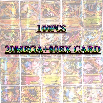 12 Styles GX MEGA EX Shining Cards Pokeball Game Battle Cartoon Trading Cards Game Children Pikachu Toy For Kid Gift