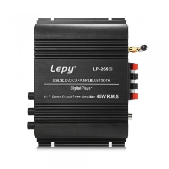 LP-269S HiFi Digital Stereo Bluetooth Amplifier US Plug 2 channel Powerful Sound Compatible With Car motorcycle Computer speaker