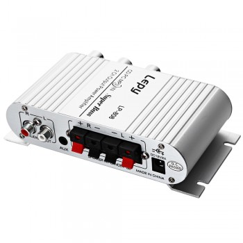 Lepy LP - 808 12V Portable MiNi HiFi Super Bass Amplifier Compatible with motorcycle MP3V with Volume Control