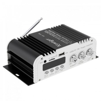 2.1CH HIFI Car Stereo Audio High Power Amplifier FM Radio Player Support SD USB DVD MP3 with Remote for Auto Motorcycle Home