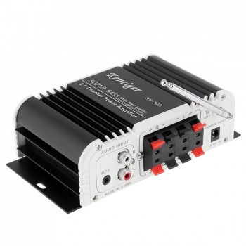 2.1CH HIFI Car Stereo Audio High Power Amplifier FM Radio Player Support SD USB DVD MP3 with Remote for Auto Motorcycle Home