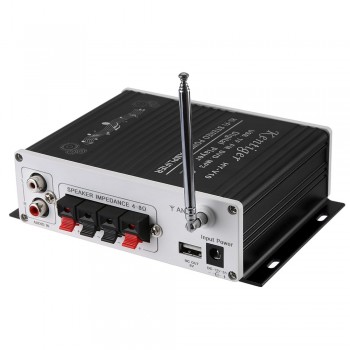 Kentiger V10 Bluetooth Hi-Fi Wireless Audio Amplifier Class-AB Stereo Super Bass Digital Display FM Car Amplifiers AUX input