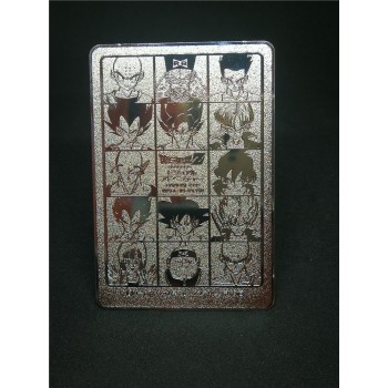hot Animation Dragon Ball Super Action Figures Golden Flash Cards Metal card Collection Card Kid Gift Toy