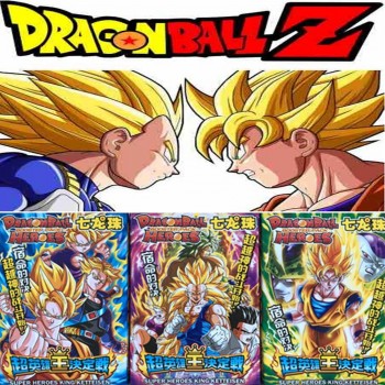 32 pcs/lot Anime Dragon Ball Z Collection Cards Super Saiyan Vegeta Goku Freeza Action Figure Card Kid Gift Toy