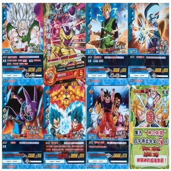32 pcs/lot Anime Dragon Ball Z Collection Cards Super Saiyan Vegeta Goku Freeza Action Figure Card Kid Gift Toy