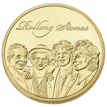 PIKAALAFAN Rolling Stones Band Silver-Plated Commemorative COINS Rock Band Music Fans Collect Foreign COINS