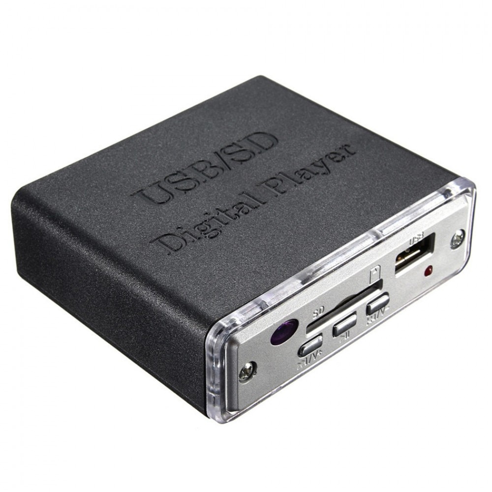 12V Universal Mini Car Motocycle Stereo Amplifier Bass Speaker LED USB / SD Digital Player MP3 with Remote Controller
