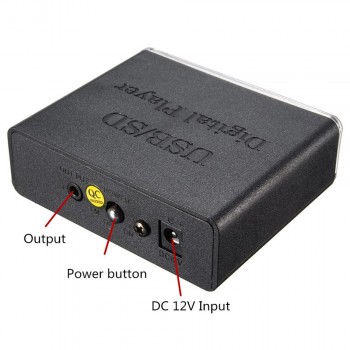12V Universal Mini Car Motocycle Stereo Amplifier Bass Speaker LED USB / SD Digital Player MP3 with Remote Controller