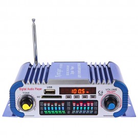 HY601 USB FM Audio 12V LED Car Stereo Amplifier Radio MP3 Speaker Hi-Fi 2 Channel Digital Display Power Play Support CD DVD