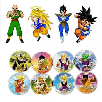 48 pcs/lot Dragon Ball Z Collection Card Round Paper Goku Vegeta Action Figures The Last Duel Version Kid Gift Toy