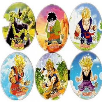 48 pcs/lot Dragon Ball Z Collection Card Round Paper Goku Vegeta Action Figures The Last Duel Version Kid Gift Toy