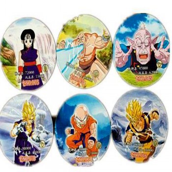 48 pcs/lot Dragon Ball Z Collection Card Round Paper Goku Vegeta Action Figures The Last Duel Version Kid Gift Toy