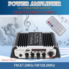V11 2CH Bluetooth Car Audio Power Amplifier DC12V5A  Auto FM Radio Player Support SD/USB/DVD/MP3 Input for Car Motorcycle Home