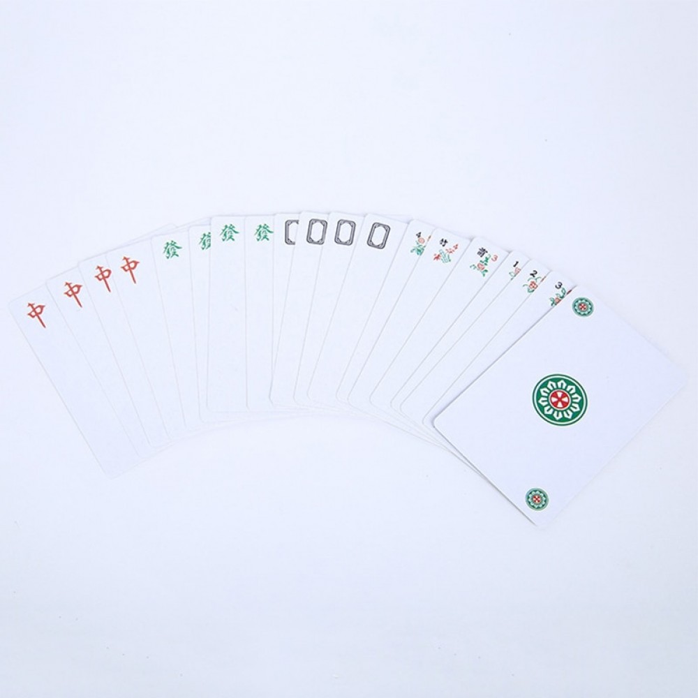144pcs Chinese Mahjong Cards Education Funny Chinese Traditional Mahjong Game Collection Cards Toy for Party Play