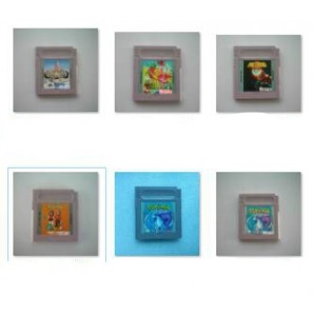 Wholesale 50pcs/lot PokemonSeries Collect Game Cartridge Card in English for 16 Bit Handheld Console Original Logo Shell Version