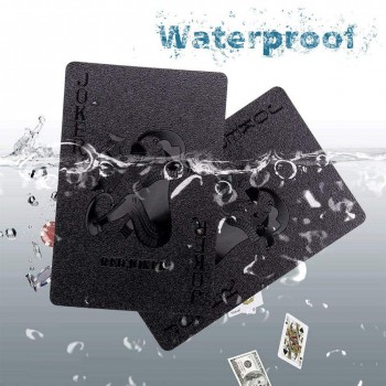 None Black Golden Playing Cards Game Collection Cards Poker Set Waterproof Kids Adults Games Toys Gifts