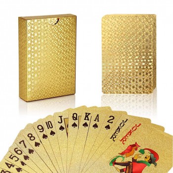 None Black Golden Playing Cards Game Collection Cards Poker Set Waterproof Kids Adults Games Toys Gifts
