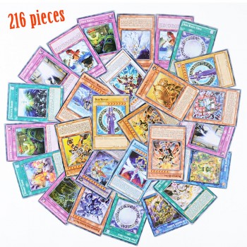 yugioh 216 pcs set with box yu gi oh anime Game Collection Cards kids boys toys for  Christmas Gift Toys