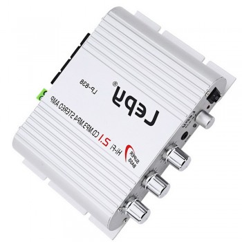 USB FM  CD MP3 Player   LP838  DC 12V 200W  mini  car  HI-FI digital amplifier  Stereo Bass Speaker  2.1 channel   small power