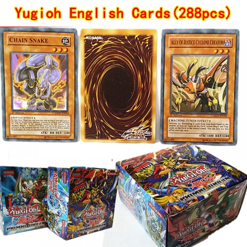 288pcs/set Anime Japan Yu Gi Oh Game Cards Collectible Card Toys For Boy Girls For Collection With Box Christmas Gift