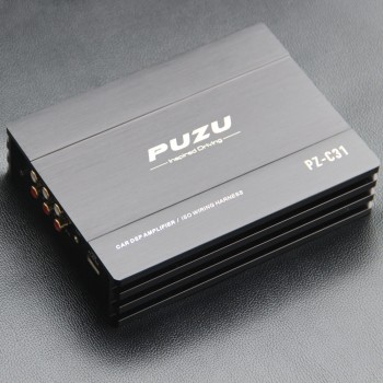 PUZU  ISO wiring harness cable Car DSP Amplifier 4X150W support PC tool 31 EQ  android APP bluetooth lossless USB music