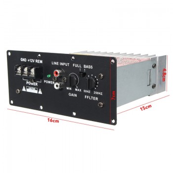 100W 12V Car Hi-Fi Bass Power Amplifier Powerful 6-12inch Subwoofers Digital AMP Mini Amplifier Board