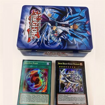 60pcs/set Yu Gi Oh Games Not repeating English Cards Game Collection Cards with metal box Toys For kids