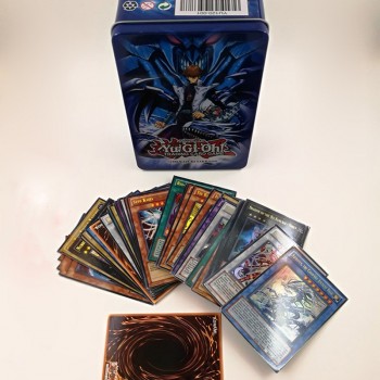 60pcs/set Yu Gi Oh Games Not repeating English Cards Game Collection Cards with metal box Toys For kids