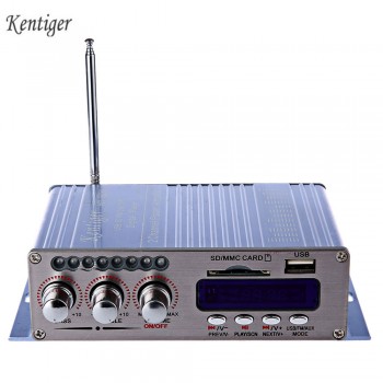 Kentiger HY-502S 2CH Bluetooth Hi-Fi Super Bass Output Power Amplifier FM AUX Aluminum With Remote Controller For Motorcycle