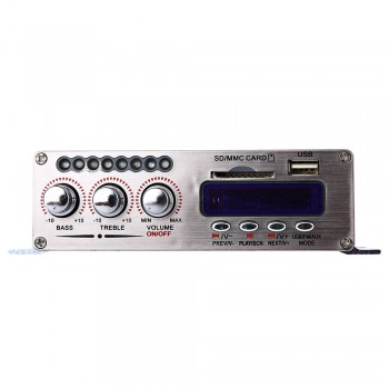 Kentiger HY-502S 2CH Bluetooth Hi-Fi Super Bass Output Power Amplifier FM AUX Aluminum With Remote Controller For Motorcycle
