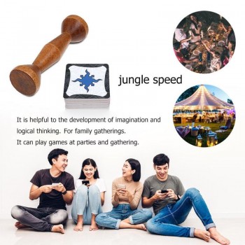 Board Game Jungle Speed Token Run Fast Pair Speed Forest Playing Cards Set Family Party Fun Cards Game