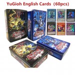 60PCS/Set Yugioh game CARDS against all flash CARDS rare card group iron box boy collection Christmas gifts