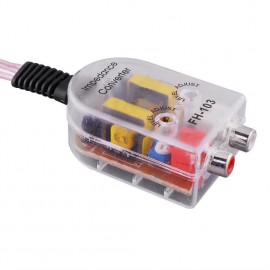 Adjustable Level Speaker High to Low Impedance Converter 2 Channel Line Out