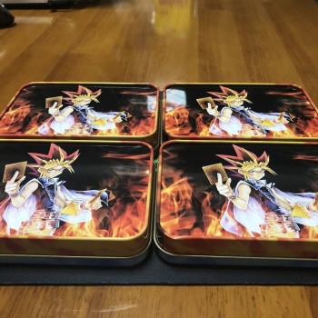 Japan Yu Gi Oh Legendary Duel Party Playing Game Cards Egyptian God Collectible Toys Metal Box packaging Gifts for Boys