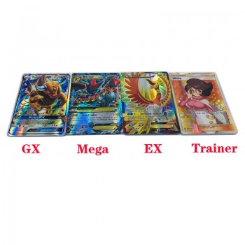 324PCS Shining Trading Card XY GX MEGA English EX Cards Charizard Venusaur Blastoise Kids Gift Pikachu Cards Figures