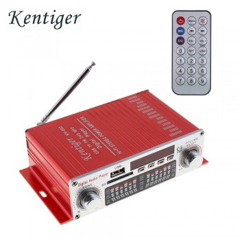 DC 12V HIFI Digital Car Power Amplifier FM Radio Stereo Audio Music Player Support SD USB MP3 DVD Input for Auto Motorcycle