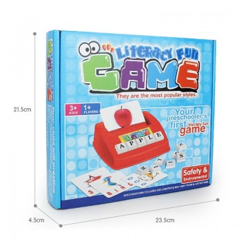 Children English Spelling Alphabet Letter Game Early Learning Educational Toy Kids English card machine game