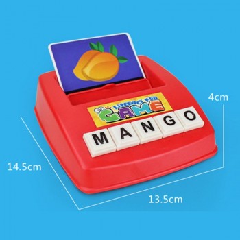 Children English Spelling Alphabet Letter Game Early Learning Educational Toy Kids English card machine game