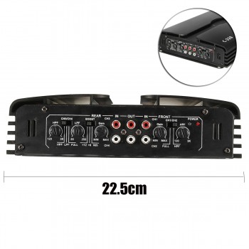 3800W RMS 4/3/2 Channel 12/24V Powerful 4Ohm Car Audio Power Amplifier Subwoofer Car Truck Stereo Amplifier Speaker