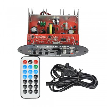 AOSHIKE 12V 24V 220V Subwoofer Amplifier Board Car Audio Amplifier Support AUX USB TF For 6-8inch Speaker DIY