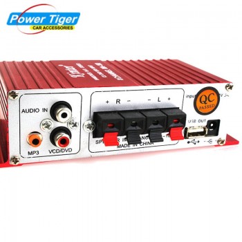 Kinter 12V 2CH Handover HI-FI Stereo Amplifier USB MINI Digital Audio subwoofer power Amplifier For Car Motorcycle Boat MA-180