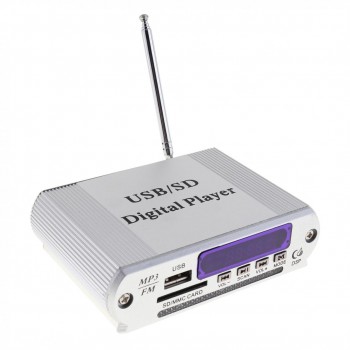 Dazzle LED Display Power Amplifier Digital Audio Music Player with Remote Control Support FM MP3 SD USB DVD for Car Motorcycle