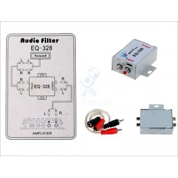 12V Vehicle Car Audio Amplifier Amp Noise Filter RCA Plug LOOP ISOLATOR for DVD Stereos Head Unit Speaker Sub