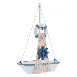 Nautical Sailboat Mini Wooden Buoy Sailing Ship Table Dislpay Gift Deco Handcrafted Wooden Model Ship for DISPLAY only #1